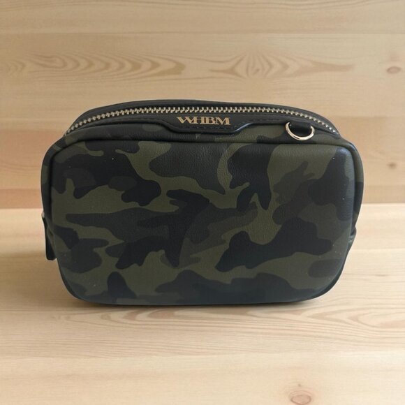 WHITE HOUSE BLACK MARKET Camo Cosmetic Makeup Bag - Picture 1 of 7
